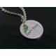 Don't Blink - Inspirational Necklace with Genuine Emerald