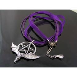 Bat Wing Pentagram Necklace