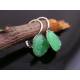 Bright Green Druzy Earrings