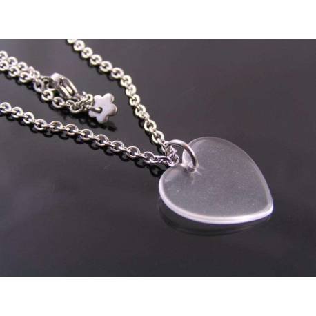 Minimalistic Heart Necklace, Gift Idea