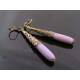 Pale Purple Sea Glass Earrings