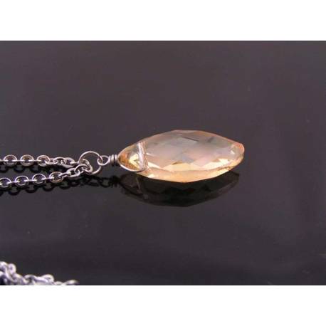 Champagne Crystal Necklace