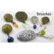 Mother-of-Pearl Shell Brooch