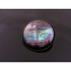 Shimmering Circular Brooch