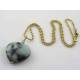 Amazonite Heart Necklace