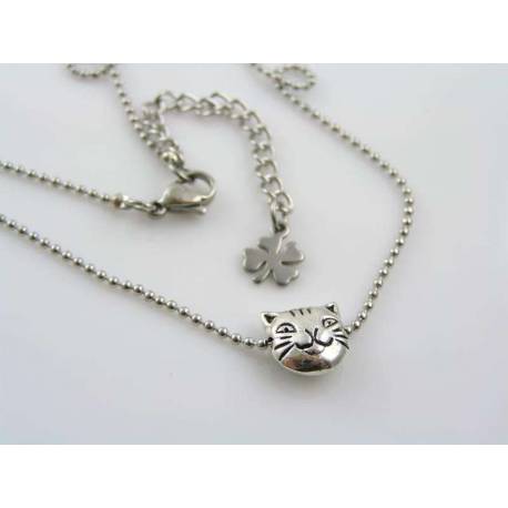 Tiny Cat Bead Necklace