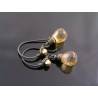 Mystic Champagne Quartz Earrings