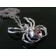 Crystal Set Spider Necklace, Large