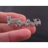 Cat with Kittens Brooch
