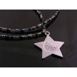 Star and Moon Necklace, Crystal Set