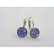 Sparkling Purple Druzy Earrings