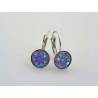 Sparkling Purple Druzy Earrings