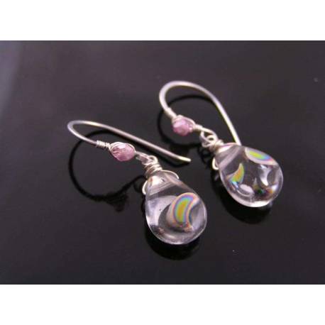 Mirror Rainbow Drop Earrings