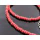 Dramatic Red Necklace with Black Raven Pendant