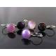 Pink Cabochon Sleeper Style Earrings