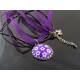 Purple Flower Retro Necklace