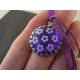 Purple Flower Retro Necklace