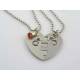 Matching Heart Pendant Couple Necklaces