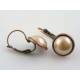 Copper Pearl Earrings, Ear Cuffs