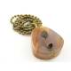  Huge Pear Shaped Agate with Druzy Necklace