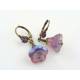 Purple Flower Earrings