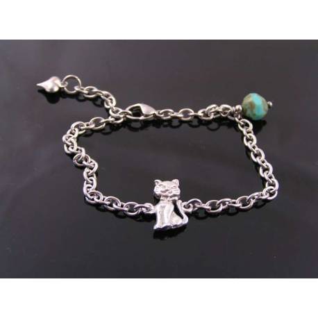 Cat Charm Bracelet