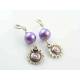 Lilac Pearl Earrings