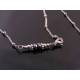 Hammered Moon, Moonstone Necklace