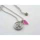 Tree of Life Necklace with Carved Pink Sapphire