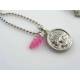 Tree of Life Necklace with Carved Pink Sapphire