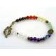 Chakra Bracelet, Gemstone Bracelet in Chakra Colours