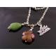 Australian Necklace with Sydney Opera Charm and Australian Gemstones