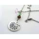 Dandelion Necklace with Gemstones