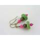 Chrysoprase and Pink Jade Earrings