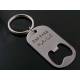 Stainless Steel Keyring with Bottle Opener