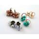 Copper Pearl Pom Pom Earrings