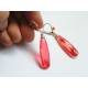 Long Faceted Acrylic Earrings, Wire Wrapped Lever Back Ear Wire