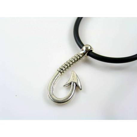 Fishing Hook Necklace, Gift Idea for Him