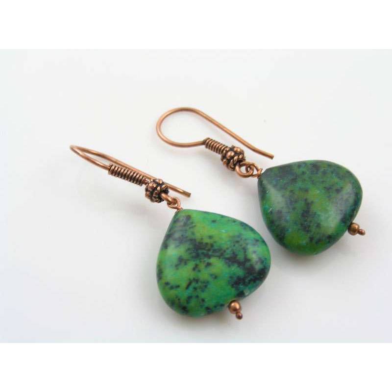 Chrysocolla earrings discount