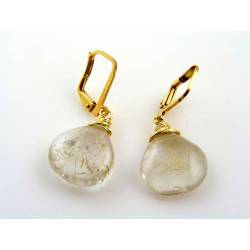 Rutilated Quartz Earrings