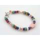 South Western Style Gemstone and Sterling Bracelet