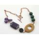 Bohemian Rhapsody Necklace, Amethyst Sugilite Onyx Jasper