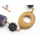 Bohemian Rhapsody Necklace, Amethyst Sugilite Onyx Jasper