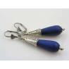 Matte Blue Drop Earrings