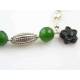 Canada Green Jade and Onyx Bracelet