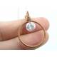 Wire Wrapped Frame Pendant with 2ct Cubic Zirconia, Necklace