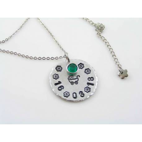 personalised new mum necklace