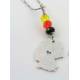 Germany Map Necklace, German Flag Colours