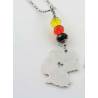 Germany Map Necklace, German Flag Colours