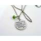 Pet Loss Mourning Necklace with Birthstone